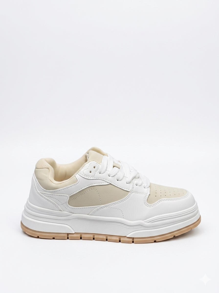 BERSHKA MULTI-PIECE SKATE TRAINERS SHOES