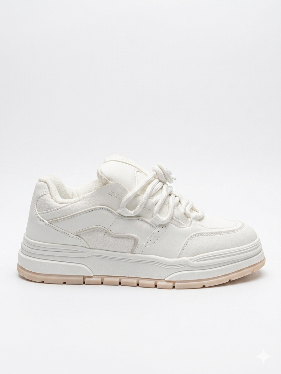 BERSHKA MULTI-PIECE CHUNKY SKATER TRAINERS